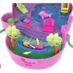 Polly Pocket Adventures in Rio Momma Monkey and Baby Compact Playset