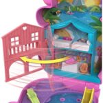 Polly Pocket Adventures in Rio Momma Monkey and Baby Compact Playset